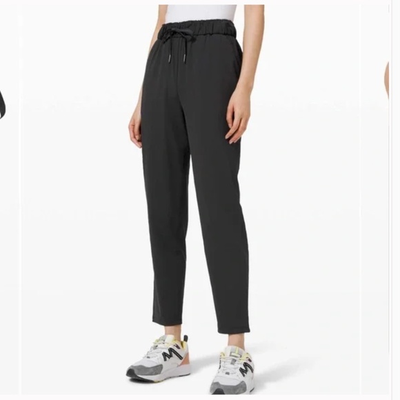 Lululemon Keep Moving Black Drawstring Pants Size 4 - Picture 1 of 9